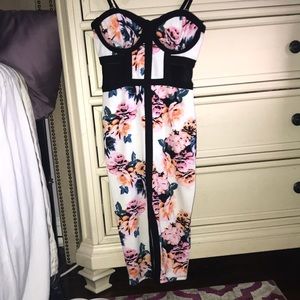 Floral bodycon dress